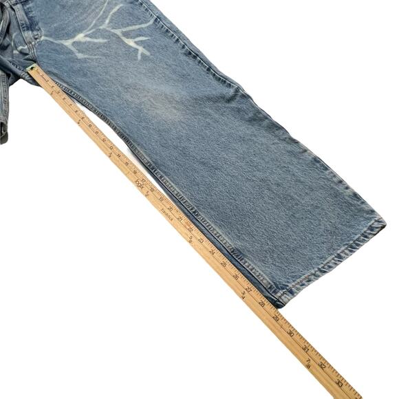 Levi’s 502 tapered jeans Custom Pattern Size 42x30 - Picture 10 of 11